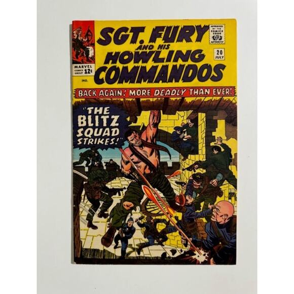 Marvel Other - Sgt. Fury #20 Marvel 1965 Silver Age Comic Book- Excellent Condition